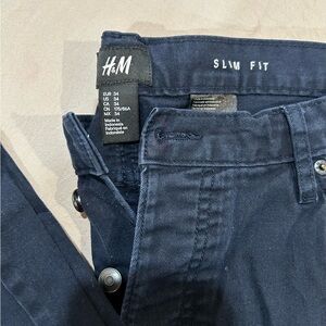 H&m men’s slim fit size 34 navy blue jeans